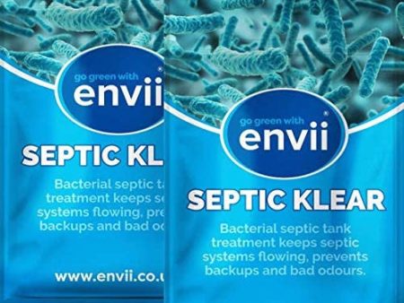 Envii Septic Klear - Tratamiento para fosas sépticas, Elimina olores y desatasca Incluso en Invierno - 24 Tabletas Reacondicionado Online Sale