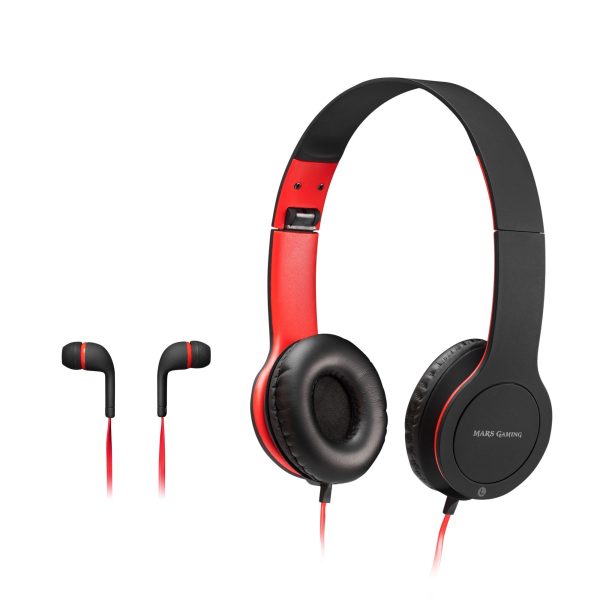 Mars Gaming MHCX, Pack Gamer, Cascos+Auriculares in-Ear, Jack 3.5, Soft Touch For Sale