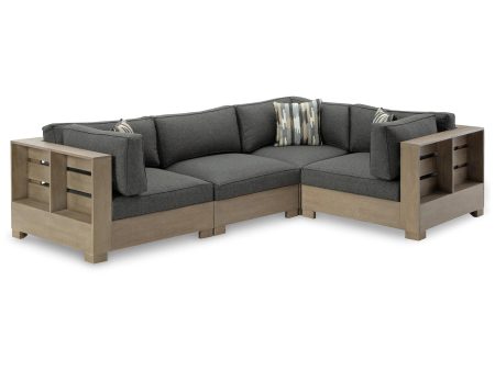 Signature Design by Ashley Citrine Park P660P5 4 pc Outdoor Sectional For Sale