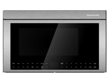 KitchenAid 30-inch, 1.1 cu. ft. Over-the-Range Microwave Oven with Air Fry Technology YKMMF730PPS Online Sale